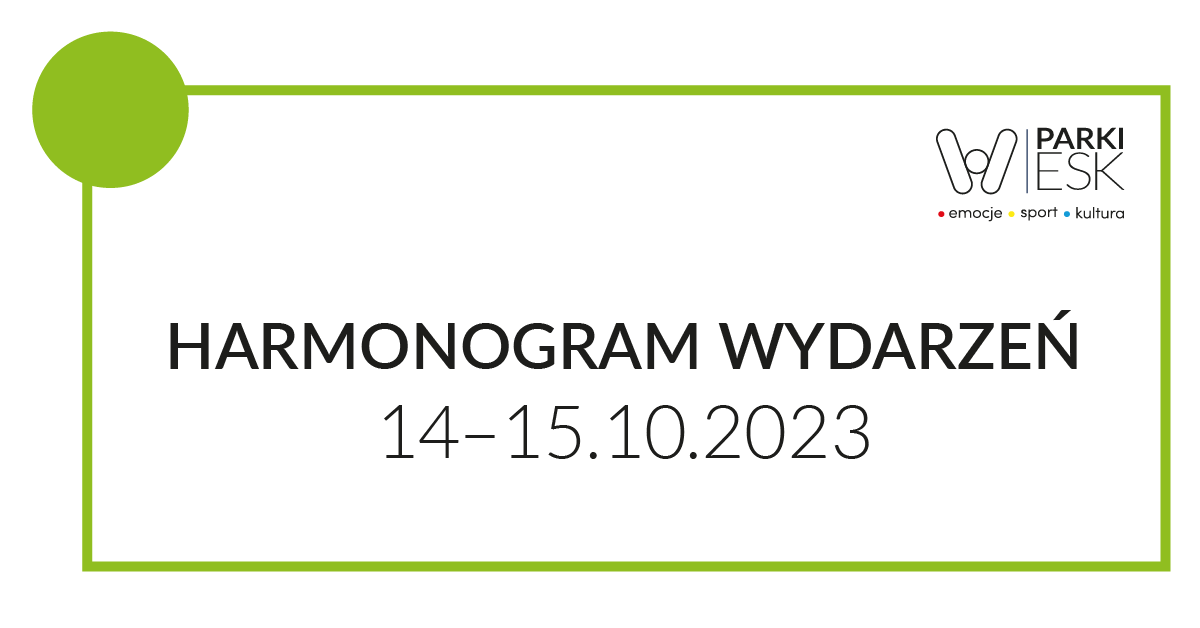 grafika tytułowa: Harmonogram wydarzeń 14-15.10.2023