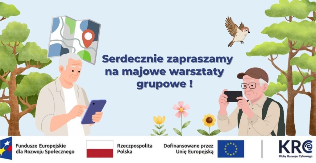 seniorzy korzystający z telefonów w plenerze